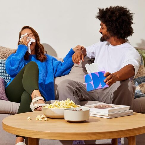 من يعطي مناديل من الخيزران، صناديق مكعبة من مناديل الوجه، 100% من الخيزران، 3 طبقات، 12 صندوقًا، 65 ورقة في كل صندوق، ناعمة، قوية، ومستدامة، صديقة للبيئة مع عبوة خالية من البلاستيك، 780 منديلًا إجماليًا in Kuwait