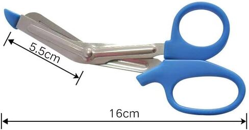 2Pcs Black and Blue Medical for Nurses Trauma Shears EMT Bandage Shears with Non-Stick Blades Heavy Duty Nursing Scissors for Doctors Paramedic Instruments and Surgical Tools Medical Supplies in Saudi Arabia