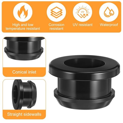 TIESOME ﻿ 20 Pcs 1/2 Inch Drill Hole Silicone Rubber Top Hat Grommets, 3/8 Inch ID Waterproof Wire Firewall Gasket Cable Protector Seal Ring for Automotive Hydroponic Irrigation Systems in Saudi Arabia