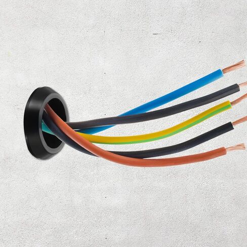 TIESOME ﻿ 20 Pcs 1/2 Inch Drill Hole Silicone Rubber Top Hat Grommets, 3/8 Inch ID Waterproof Wire Firewall Gasket Cable Protector Seal Ring for Automotive Hydroponic Irrigation Systems in Saudi Arabia
