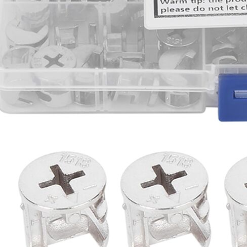75Pcs Cam Nut Furniture Eccentric Wheel Nut Set 3-in-1 Connector Fastener Hardware Tools for Cabinets, Wardrobes, and Panel Furniture in Saudi Arabia
