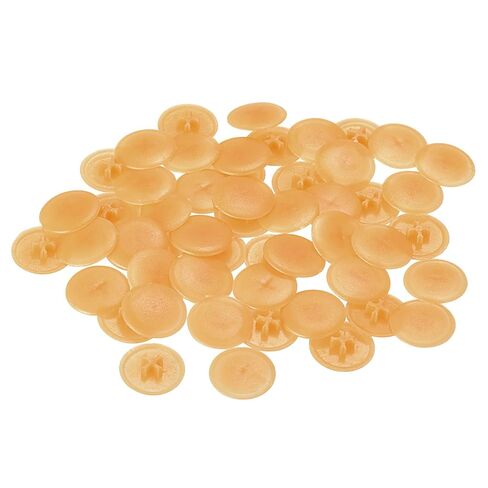 Screw Cap Covers, 80pcs 16.7x4.3mm Plastic Screw Decoration Cover for Phillips Cam Fitting Nut Self-Tapping Screw, Dark Orange in Saudi Arabia