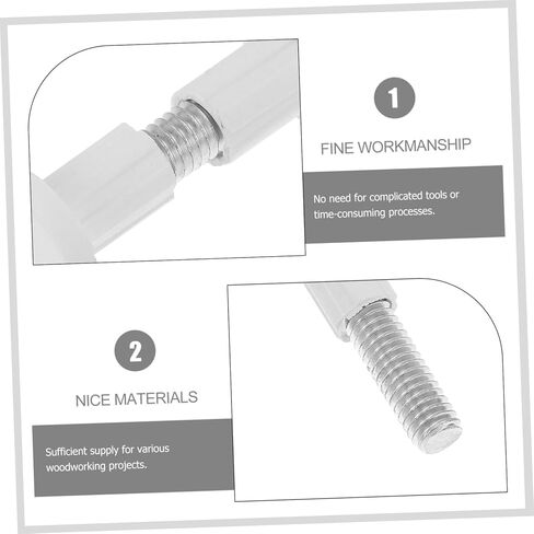 Homoyoyo 50pcs DIY Furniture Hardware Wood Panel Fasteners Screw and Nut Kit for Easy Assembly and Connection in Saudi Arabia