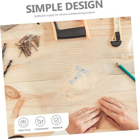 Homoyoyo 50pcs DIY Furniture Hardware Wood Panel Fasteners Screw and Nut Kit for Easy Assembly and Connection in Saudi Arabia