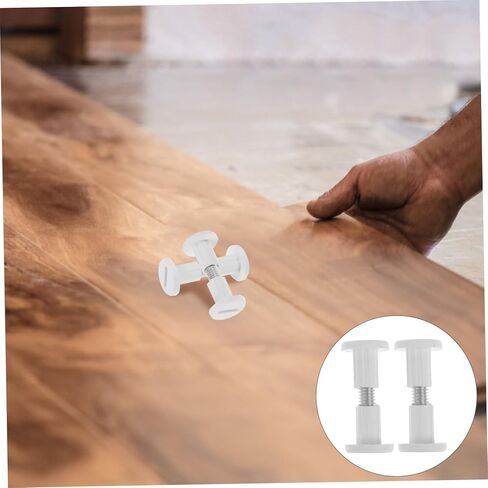 Homoyoyo 50pcs DIY Furniture Hardware Wood Panel Fasteners Screw and Nut Kit for Easy Assembly and Connection in Saudi Arabia