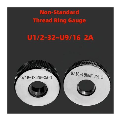 1SET(1*GO+1*NOGO) Non-Standard Metric Fine Tooth Thread Ring Gauge Accuracy 2A UNC/F/EF/S 1/16 1/8(1"1/8-28UN 2A TZ) in Saudi Arabia