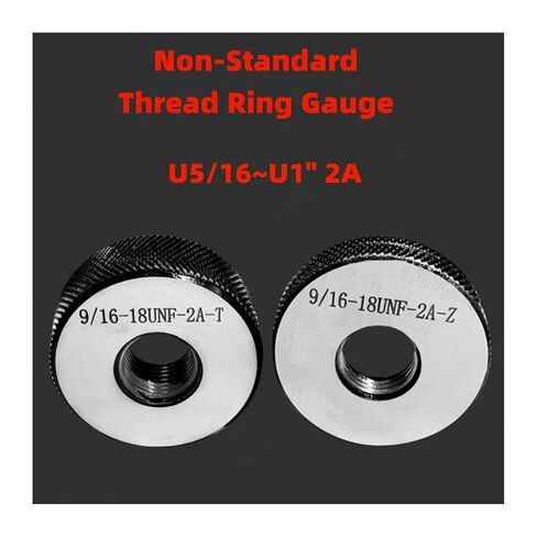 1 مجموعة (1 * GO + 1 * NOGO) مقياس حلقة الأسنان الدقيقة غير القياسي 2A UNC/F/EF/S 5/16 1-8 1-10 1-12 1-20 1-32(1"-10UNC-2A T Z) in Saudi Arabia