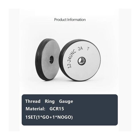 1 مجموعة (1 * GO + 1 * NOGO) مقياس حلقة الأسنان الدقيقة غير القياسي 2A UNC/F/EF/S 5/16 1-8 1-10 1-12 1-20 1-32(1"-10UNC-2A T Z) in Saudi Arabia