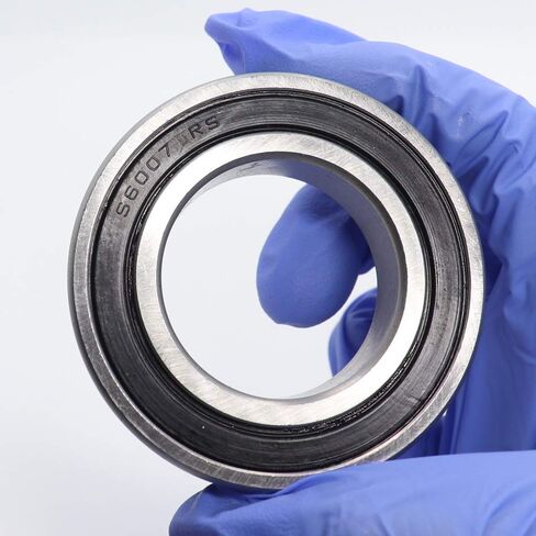 Power Transmission Products 2PCS S6007RS Bearing 35x62x14mm ABEC-3 440C Stainless Steel Ball Bearings 6007 S 6007RS in Saudi Arabia