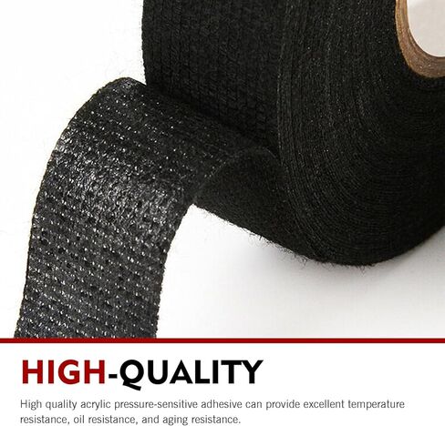 4PCS Wire Harness Automotive Cloth Tape, 0.35″ x 82′ Self-Adhesive Harness Automotive Heat Proof Cloth Tape for Auto Electrical Wrap Protection Insulation Cable Fixed in Saudi Arabia