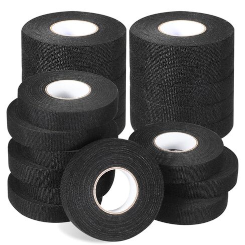 20 حزمة من شريط تسخير الأسلاك، 3/4 بوصة × 50 قدم، شريط قماشي ذاتي اللصق بدرجة حرارة عالية، شريط من القماش لتخميد الضوضاء وحماية الكابل in Kuwait