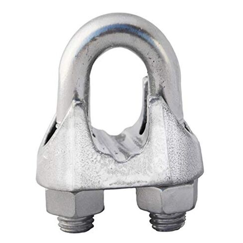 7 × 19 حبل سلك كابل للطائرات من الفولاذ المجلفن، قطر 3/8 بوصة، طول 200 قدم، قوة كسر 14400 رطل، فضي، 12 قطعة 3/8 بوصة مشابك كابلات in Kuwait