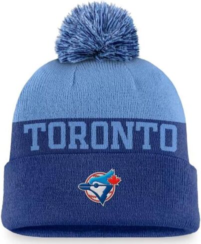 Fanatics Toronto Blue Jays Nike Royal Rewind Peak Cuffed Knit Hat with Pom - Blue, Blue, One Size in Saudi Arabia