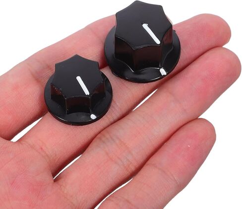SUPVOX 5pcs Potentiometer Knobs for Guitar and Bass – 20mm Small 24mm Medium Metal Control Caps with Screws – Replacement Volume Tone Knobs for Musical Instrument Parts and Bass Amplifier in Saudi Arabia