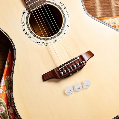 minkissy 3pcs Aluminum Bass Guitar Volume and Tone Control Knobs, Universal Metal Potentiometer Knobs for Electric Guitar Amplifier Replacement, CNC Machined with Knurled Grip in Kuwait