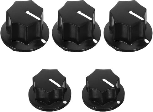 5pcs Guitar Potentiometer Knobs Set with Screws 2 Small 20mm 3 Medium 24mm Caps for Electric Guitar Bass Tone and Volume Control in Saudi Arabia