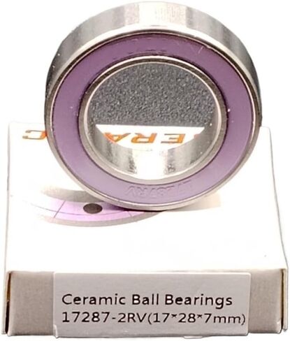 4pcs 17287-2RV-N4 Bicycle Hub Bearing 17x28x7mm Bike Hybrid Ceramic Ball Bearings 17287 Accessories in Saudi Arabia