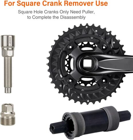 6-in-1 Bike Repair Tool Set with Freewheel and Cassette Lockring Removal, Crank Puller, Multifunction Pedal Wrench, Chain Whip, Bottom Bracket Removal Tool in Kuwait