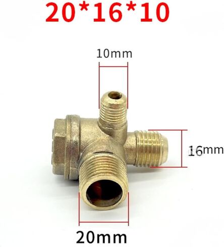 صمام فحص ضاغط الهواء النحاسي ذو 3 منافذ، تصميم للضواغط الهوائية المركزية، إصلاح المعدات الصناعية in Kuwait