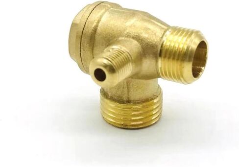 صمام فحص ضاغط الهواء النحاسي ذو 3 منافذ، تصميم للضواغط الهوائية المركزية، إصلاح المعدات الصناعية in Kuwait