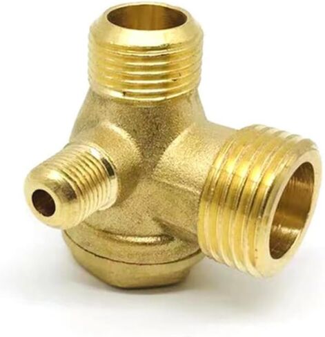 صمام فحص ضاغط الهواء النحاسي ذو 3 منافذ، تصميم للضواغط الهوائية المركزية، إصلاح المعدات الصناعية in Kuwait