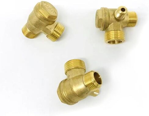 صمام فحص ضاغط الهواء النحاسي ذو 3 منافذ، تصميم للضواغط الهوائية المركزية، إصلاح المعدات الصناعية in Kuwait