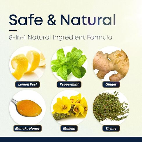 تنفس 8 في 1 قطرات مولين للرئتين والخطوط الجوية: مستخلص أوراق النعناع والزعتر وأوراق مولين لإزالة سموم الرئتين للمدخنين - تفتيت المخاط والتنفس الصافي - خالية من الكائنات المعدلة وراثيًا ومصنوعة في الولايات المتحدة الأمريكية - 2 فلوريدا أوقية. أوقية. in Kuwait