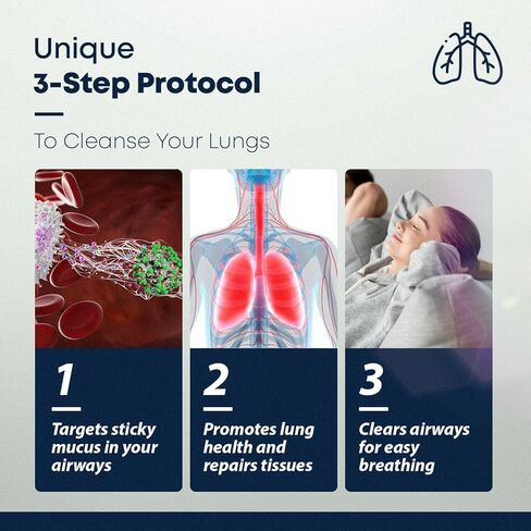تنفس 8 في 1 قطرات مولين للرئتين والخطوط الجوية: مستخلص أوراق النعناع والزعتر وأوراق مولين لإزالة سموم الرئتين للمدخنين - تفتيت المخاط والتنفس الصافي - خالية من الكائنات المعدلة وراثيًا ومصنوعة في الولايات المتحدة الأمريكية - 2 فلوريدا أوقية. أوقية. in Kuwait