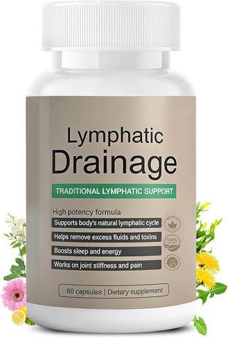 Lymphatic Drainage Capsules-Lymphatic Drainage Supplement for Immune Health & Fluid Balance, with Echinacea, Dandelion, and Burdock(60 Capsule) in Saudi Arabia