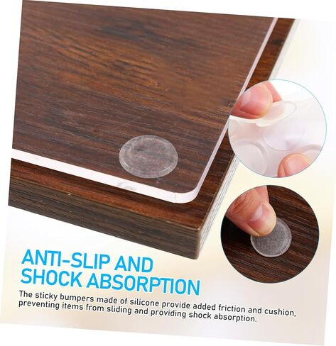 NUOBESTY 36Pcs Clear Adhesive Furniture Bumpers Self Stick Silicone Pads for Glass Table Cabinet Protection Nonslip Bumpers for Noise Reduction Enhanced Grip in Saudi Arabia