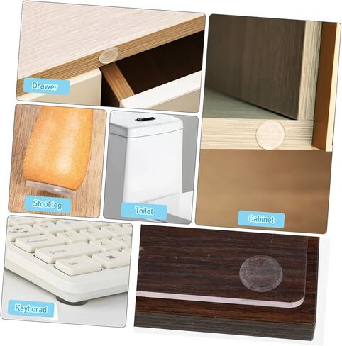 NUOBESTY 36Pcs Clear Adhesive Furniture Bumpers Self Stick Silicone Pads for Glass Table Cabinet Protection Nonslip Bumpers for Noise Reduction Enhanced Grip in Saudi Arabia