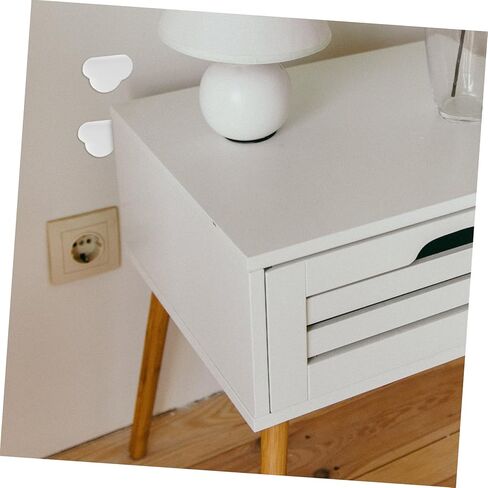 OSALADI 4Pcs Shaped Furniture Bumpers Adhesive Surface Pads for Walls Furniture Noise Reducing Design Easy to Use Bumper Pads for Cabinets in Saudi Arabia