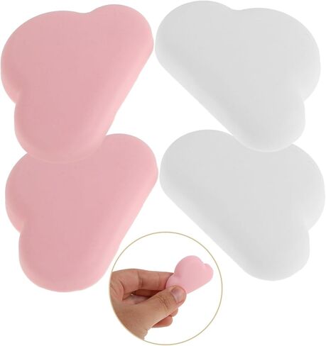 OSALADI 4Pcs Shaped Furniture Bumpers Adhesive Surface Pads for Walls Furniture Noise Reducing Design Easy to Use Bumper Pads for Cabinets in Saudi Arabia