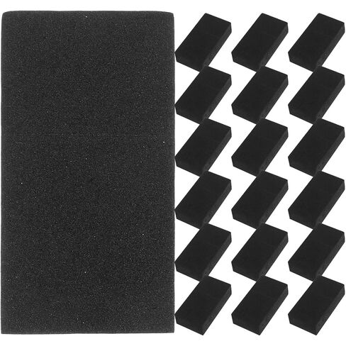 Ciieeo 20pcs Bed Board Wall Protector 20mm Eva Foam Headboard Stoppers Thick Couch Wall Protector Black Headboard Bumper Bed Stoppers Gap Fillers in Saudi Arabia