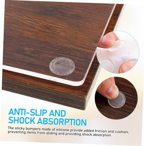 KALLORY 36Pcs Clear Self Adhesive Cabinet Door Bumpers Durable Sound Dampening Pads for Furniture Tabletops Glassware Easy Installation Versatile Protection in Saudi Arabia