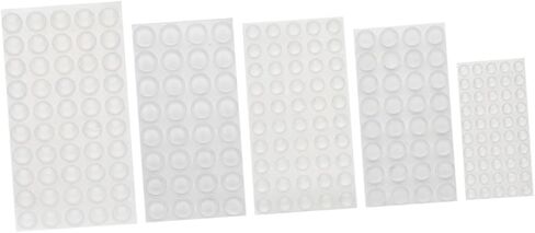 TEHAUX 214pcs Noise Cancelling Cabinet Door Bumpers Self Adhesive Soft Close Pads for Door Damping Pad in Saudi Arabia