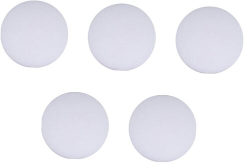 KALLORY 5Pcs Thickened Door Crash Pads Self Adhesive Wall Bumpers for Door Knob Protection Cute Round Collision Guard for Home White in Saudi Arabia
