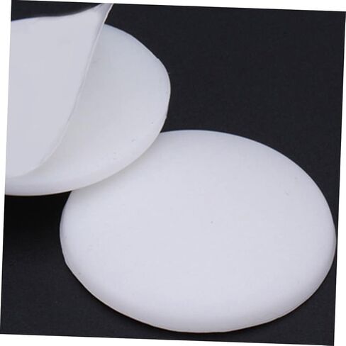 KALLORY 5Pcs Thickened Door Crash Pads Self Adhesive Wall Bumpers for Door Knob Protection Cute Round Collision Guard for Home White in Saudi Arabia