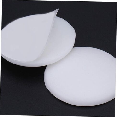 KALLORY 5Pcs Thickened Door Crash Pads Self Adhesive Wall Bumpers for Door Knob Protection Cute Round Collision Guard for Home White in Saudi Arabia