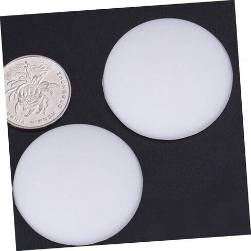 KALLORY 5Pcs Thickened Door Crash Pads Self Adhesive Wall Bumpers for Door Knob Protection Cute Round Collision Guard for Home White in Saudi Arabia