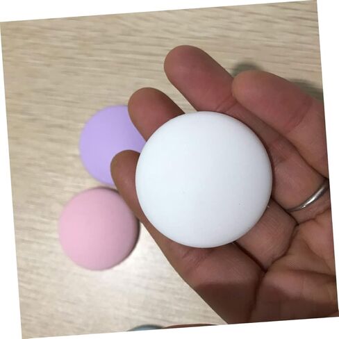 KALLORY 5Pcs Thickened Door Crash Pads Self Adhesive Wall Bumpers for Door Knob Protection Cute Round Collision Guard for Home White in Saudi Arabia