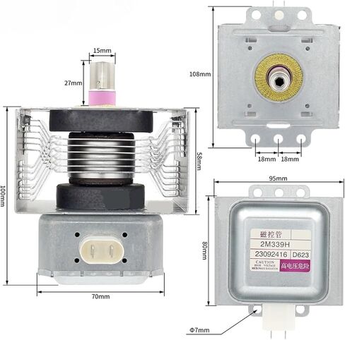 2M339H Air-Cooled Magnetron For Microwave Oven 2M339 Industrial Microwave Generator Replacement Parts in Saudi Arabia