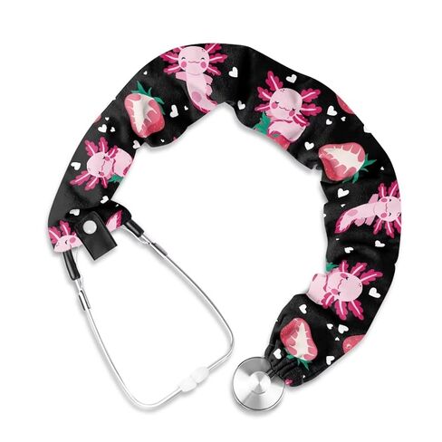 Rnyleeg Pink Axolotl Stethoscope Covers for Nurses Universal Stethoscope Sleeve Stretchy Slim Looking Stethoscope Neck Wrap Easy to Install in Saudi Arabia