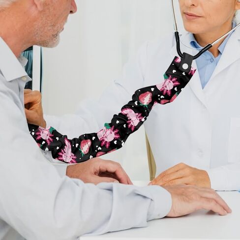 Rnyleeg Pink Axolotl Stethoscope Covers for Nurses Universal Stethoscope Sleeve Stretchy Slim Looking Stethoscope Neck Wrap Easy to Install in Saudi Arabia