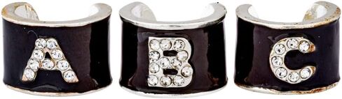 سحر سماعة الطبيب المخصصة من charMED - سحر حرف واحد فقط - هدايا للممرضات والأطباء والأطباء البيطريين ومتخصصي الرعاية الصحية - حلية معدنية فضية 0.5 بوصة (حرف J) in Kuwait