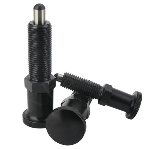 QX212-BK Retractable Plunger Carbon Steel Spring Return Indexing with M8/10/12/16 Thread 1Pcs(M8L) in Saudi Arabia