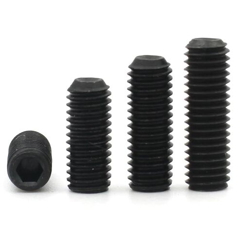 M2 M3 M4 M5 M6 M8 M10 Grade 12.9 Carbon Steel Hexagon Hex Socket Headless Cup Point Concave End Set Grub Screw Bolt(55mm (10pcs)) in Kuwait