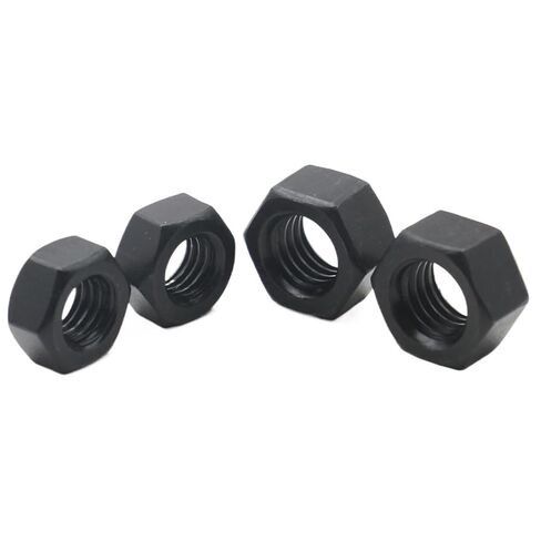Grade 8.8 Black Carbon Steel Hex Nuts M2 M3 M4 M5 M6 M8 M10 M12 M14 M16 M20 M24 Coarse Thread Fasteners(M2 (100pcs)) in Kuwait
