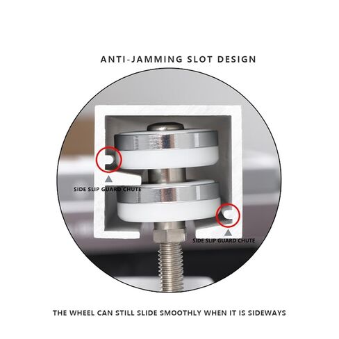 Universal Hanging Wheel Folding Door Hanging Wheel Hanging Rail Track Sliding Door Pulley Partition Sliding Door Guide Rail(Hanging Wheel) in Saudi Arabia