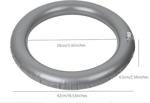 قاعدة تثبيت كرة اليوجا مع حلقة مضادة للانزلاق - تستخدم للصالات الرياضية والمكاتب المنزلية، حامل كرة اللياقة البدنية PVC مع ثبات مضاد للانزلاق وأمان معزز (رمادي فاتح) in Kuwait